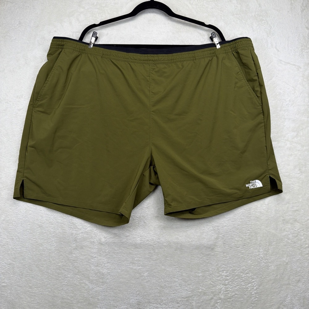 The North Face FlashDry Shorts‎ Men's 4X Olive Performance Training Athletic